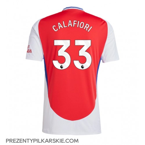 Stroje piłkarskie Arsenal Riccardo Calafiori #33 Koszulka Podstawowej 2024-25 Krótki Rękaw